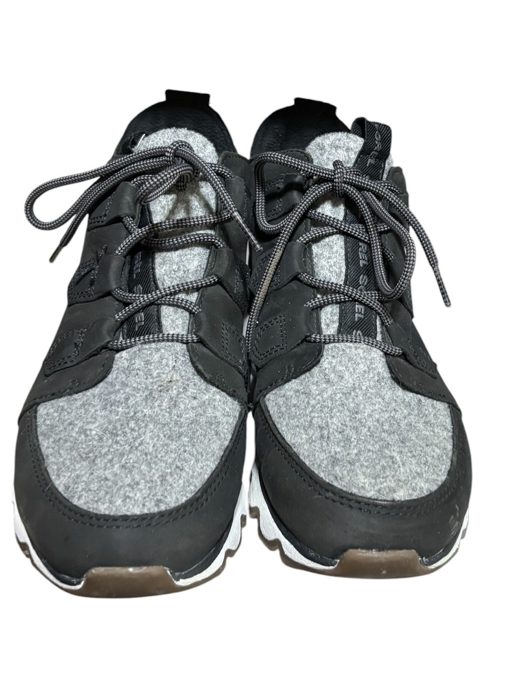 Sorel Kinetic Caribou Waterproof Winter Boots Women's Size 8.5 Gray Black - Picture 2 of 10